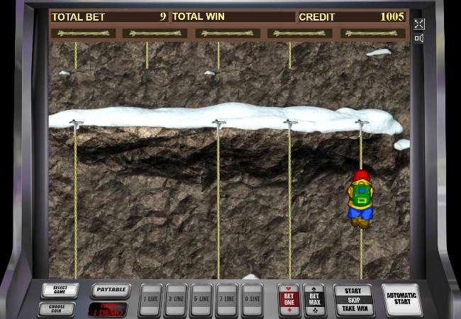 Бонусная игра в слоте Rock Climber 